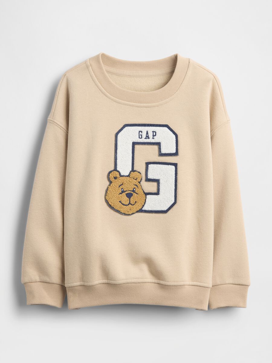 Beige Cotton Blend Sweatshirt_0