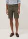 Green pure cotton regular-fit shorts_1