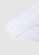Slip bikini bianco in tessuto elasticizzato con dettagli arricciati regular fit_5