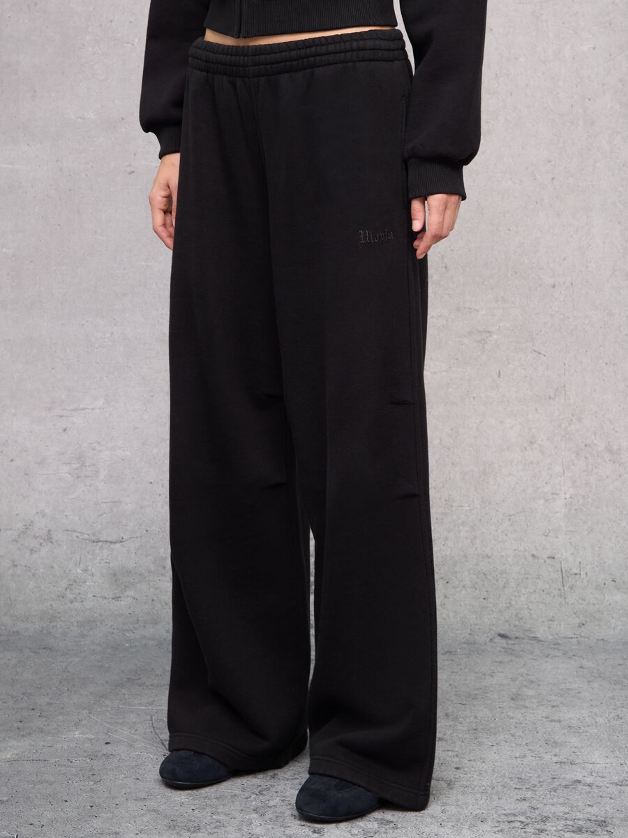 Black Flare Sweatpants_2