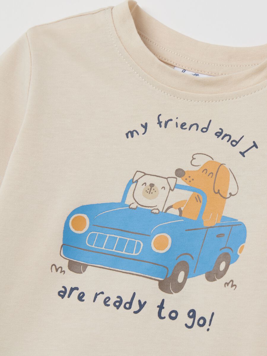 Cotton T-shirt with print_3