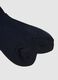 Tripack calze lunghe in puro cotone blu regular fit_2