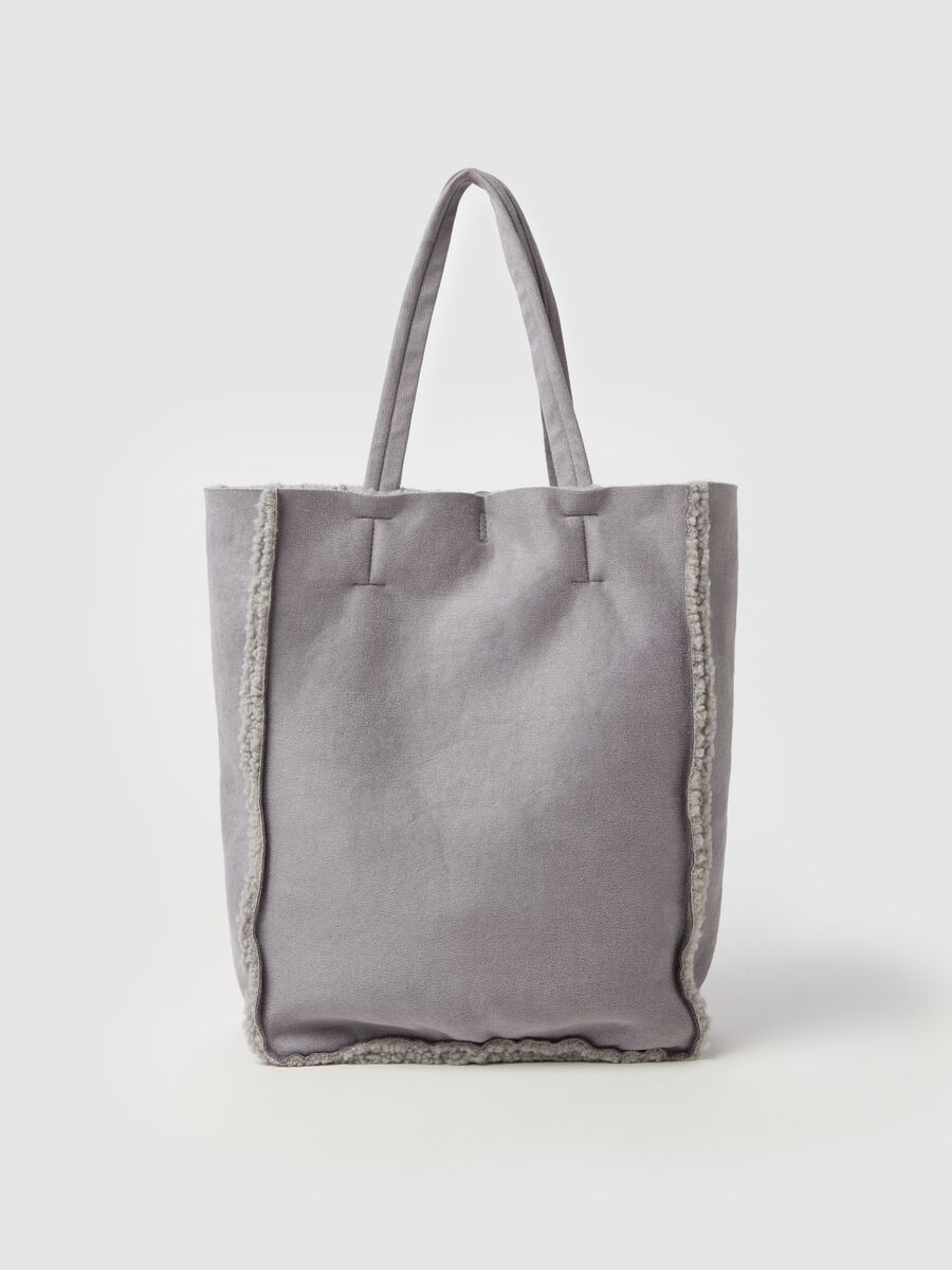 Tote bag with sherpa lining_0