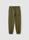 Boys' green pure cotton jogger trousers regular fit_3