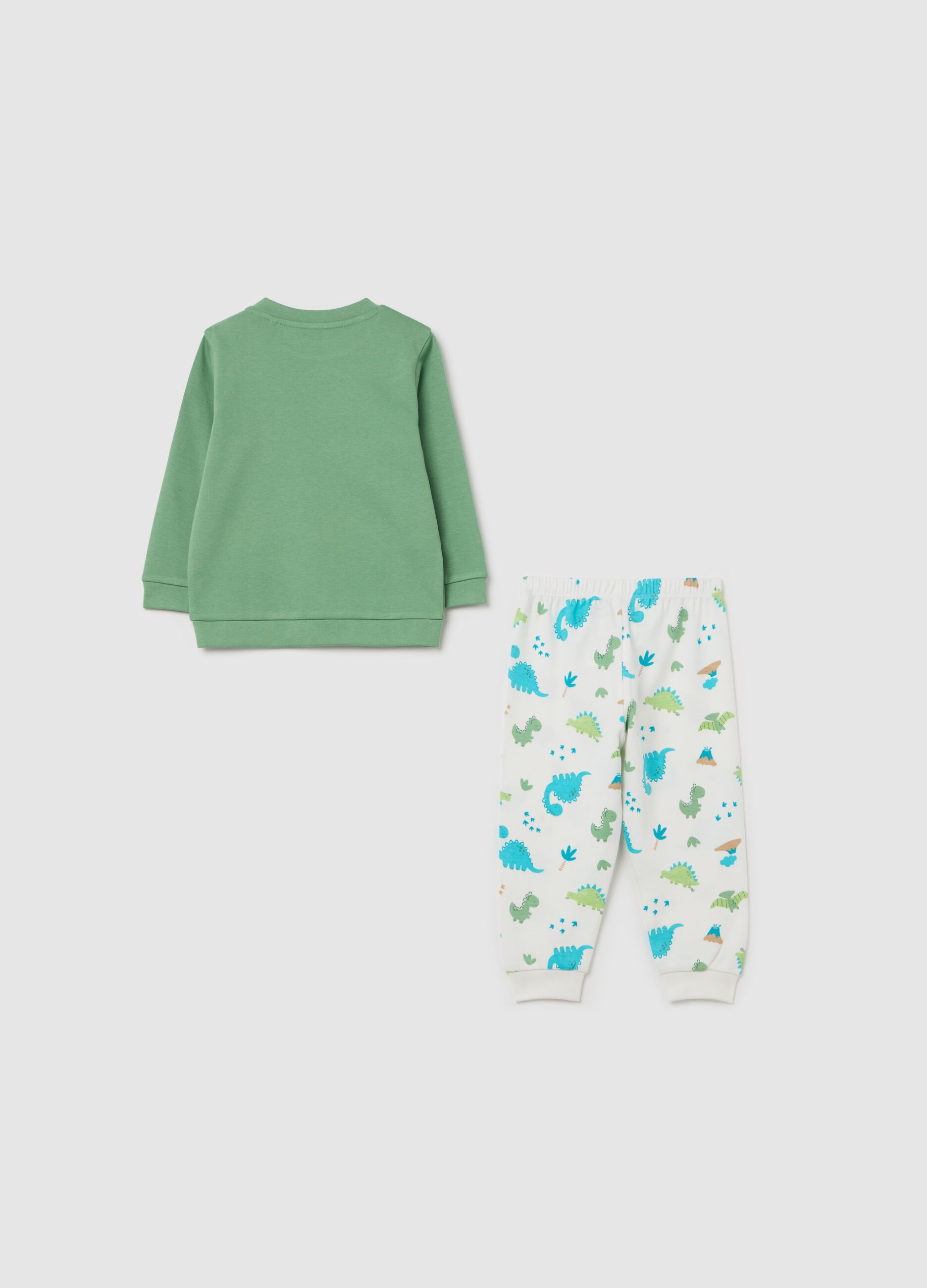 Long pyjamas with dinosaurs print