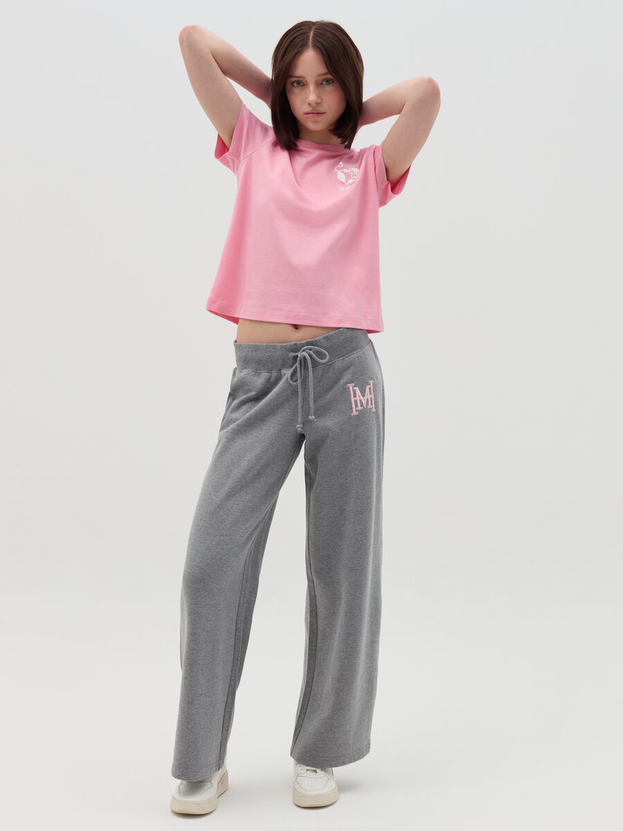 Cotton T-shirt with round neck_1