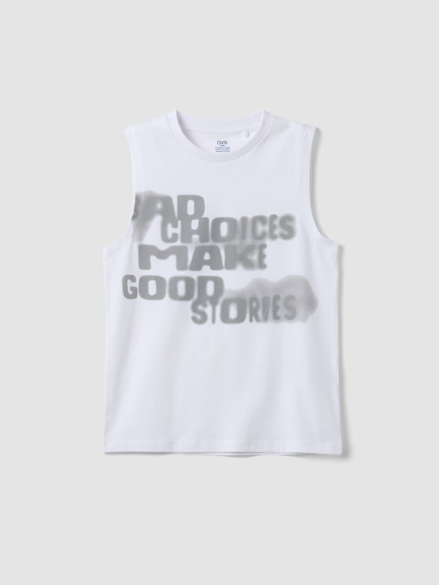 White organic cotton tank top_3