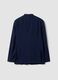Slim-fit blue stretch viscose blazer with classic lapels_2