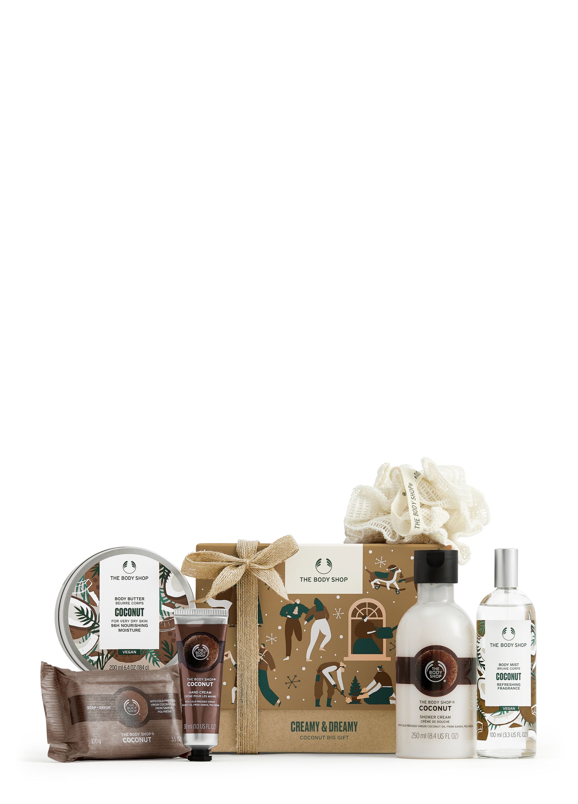 The Body Shop Creamy & Dreamy coconut gift box