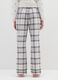 Grey checked flannel pyjama trousers regular fit_2