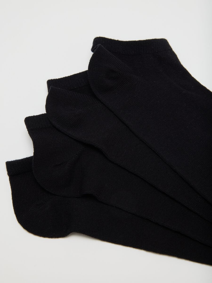 Men's Black Cotton Stretch Short Socks Multipack_1