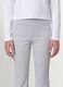 Girls' grey slim-fit stretch organic cotton trousers_2