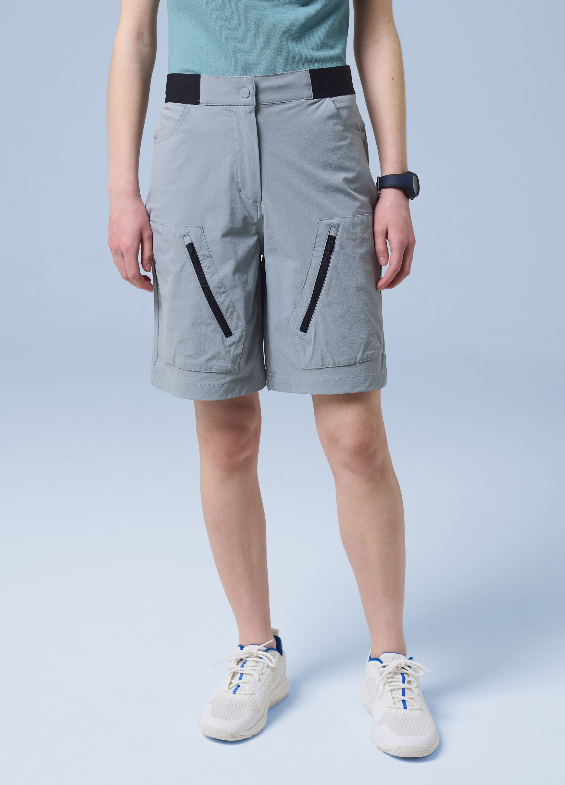 Bermuda grigi in tessuto elasticizzato ALTAVIA SAILING