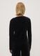 Black Stretch Fabric Crew-Neck Top_3