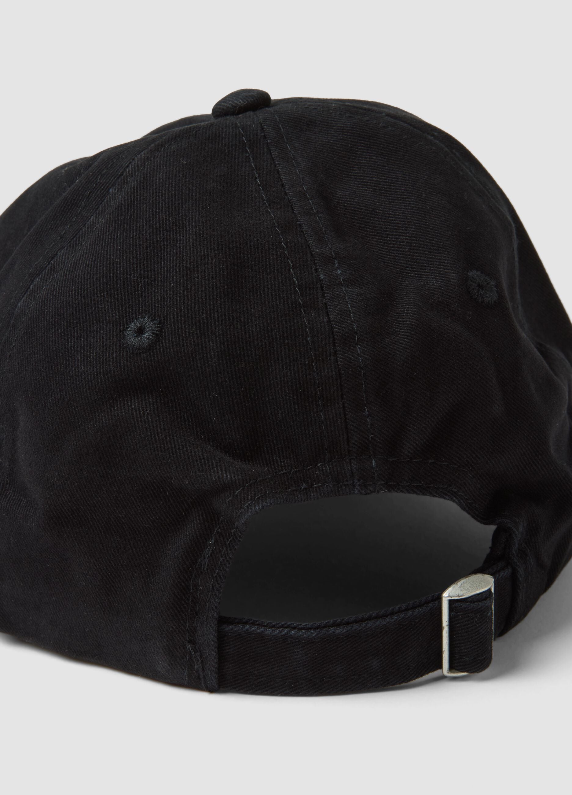 Black pure cotton baseball cap