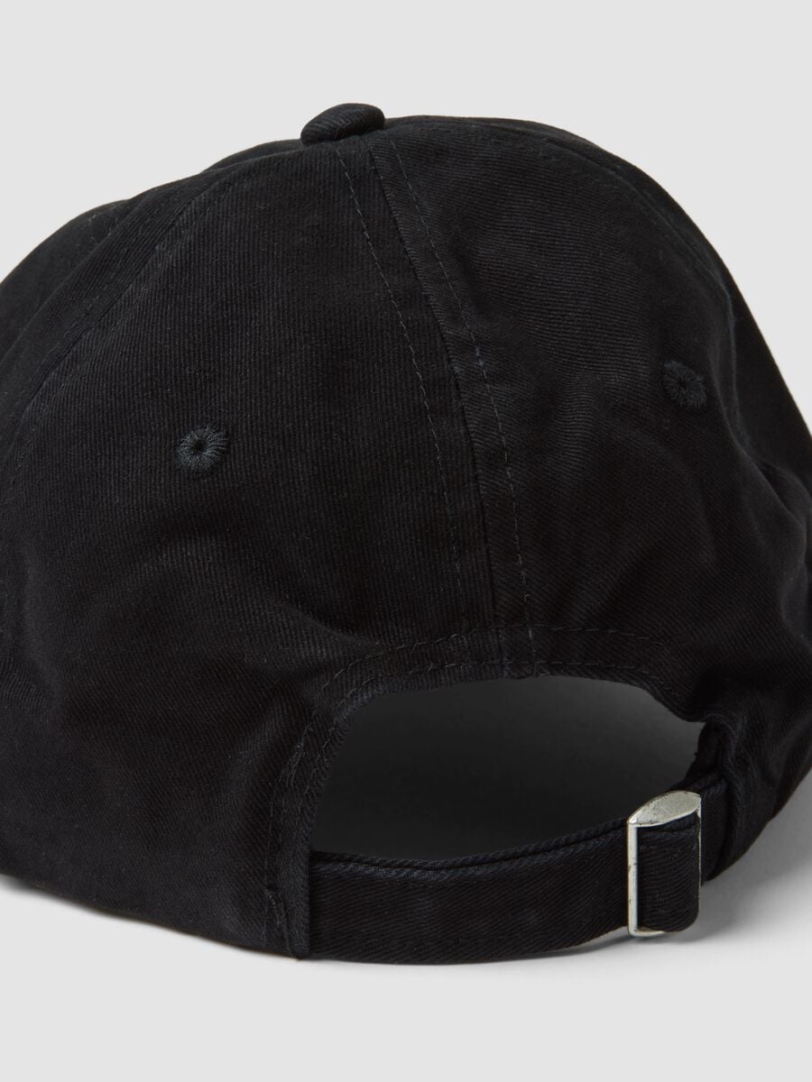 Cappello baseball nero in puro cotone_2