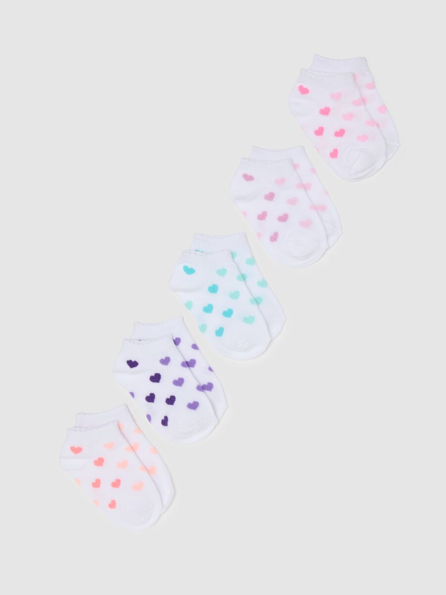 Girls' multicolour stretch cotton sock multipack_0