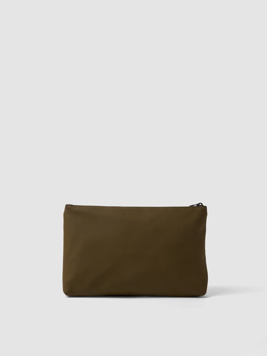 Pochette verde con zip e laccetto da polso_2
