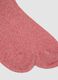 Long red socks in a stretchy cotton-linen blend_1