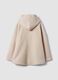 Beige regular-fit coat with hood and buttons_2