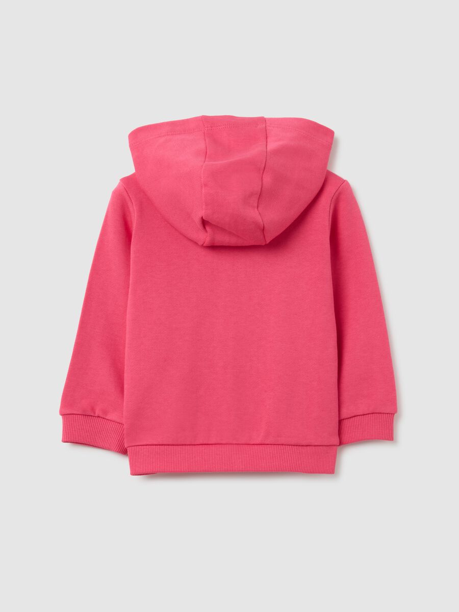 Felpa da neonata in puro cotone rosa regular fit_1