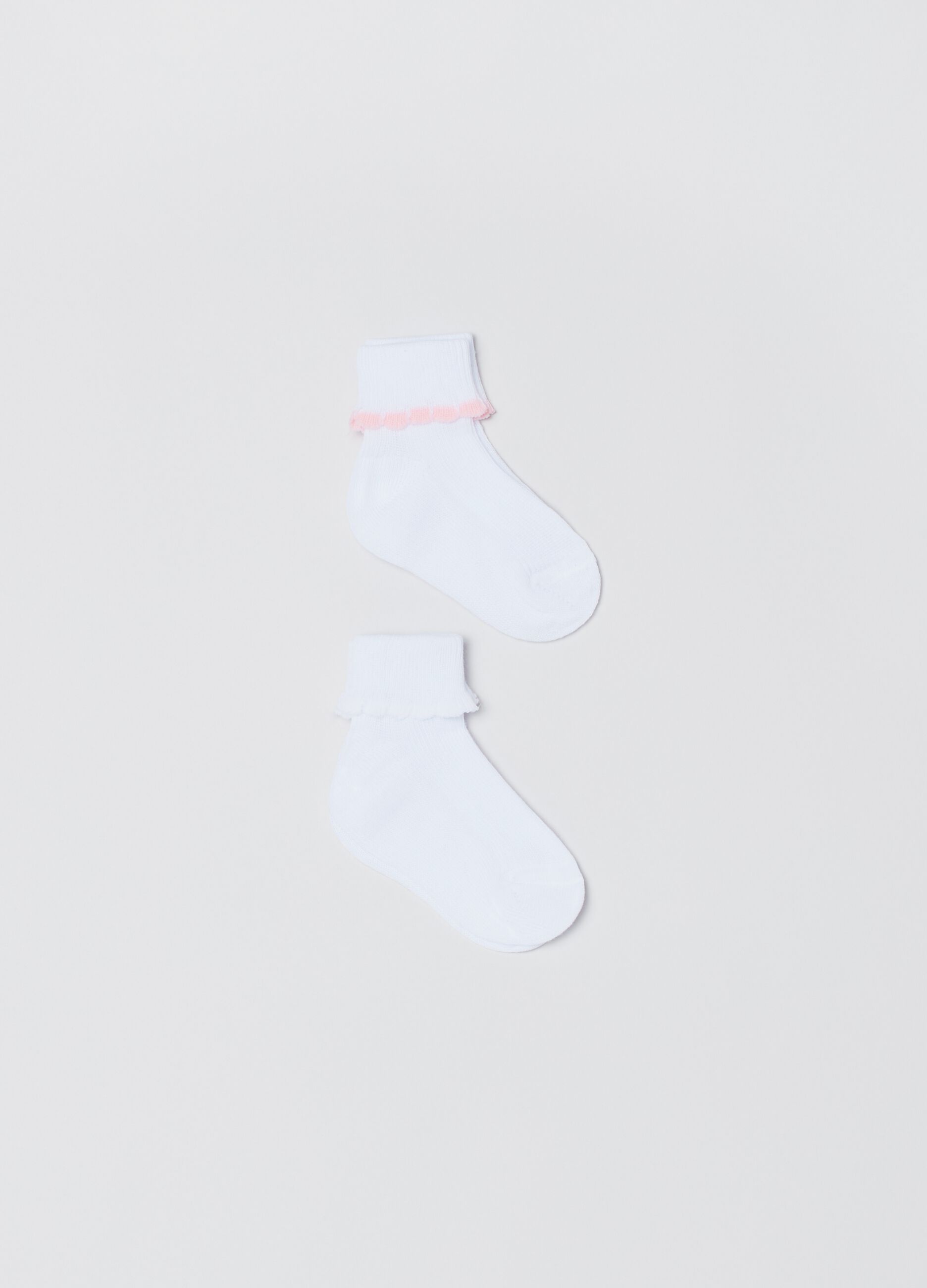 Bipack calze con orlo ondulato_0