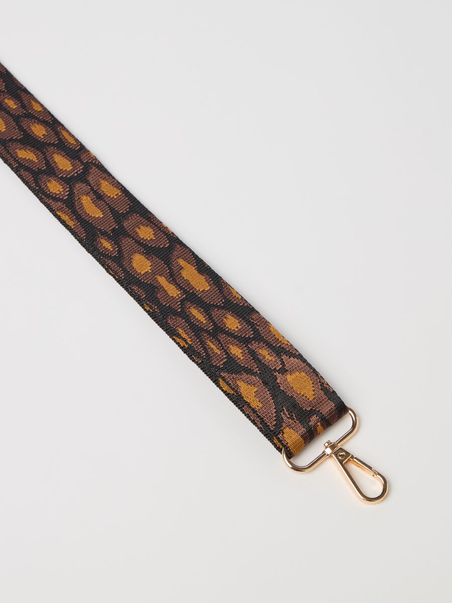 Shoulder strap with animal print pattern_1