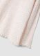 Maglietta bianca in cotone organico elasticizzato a pois slim fit per bimba_3