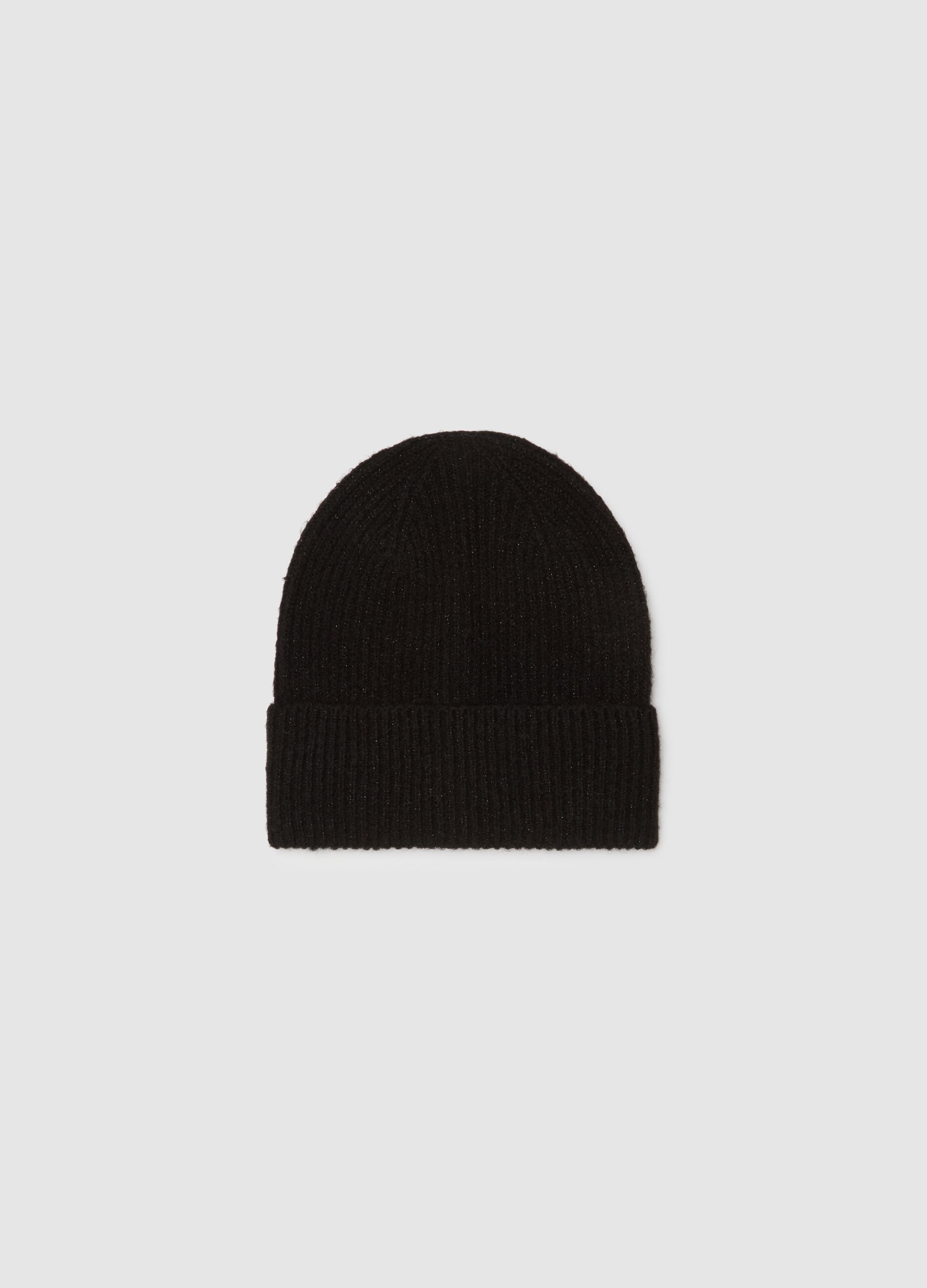 Black Knitted Beanie