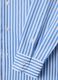 Blue and white striped pure cotton regular-fit shirt_5