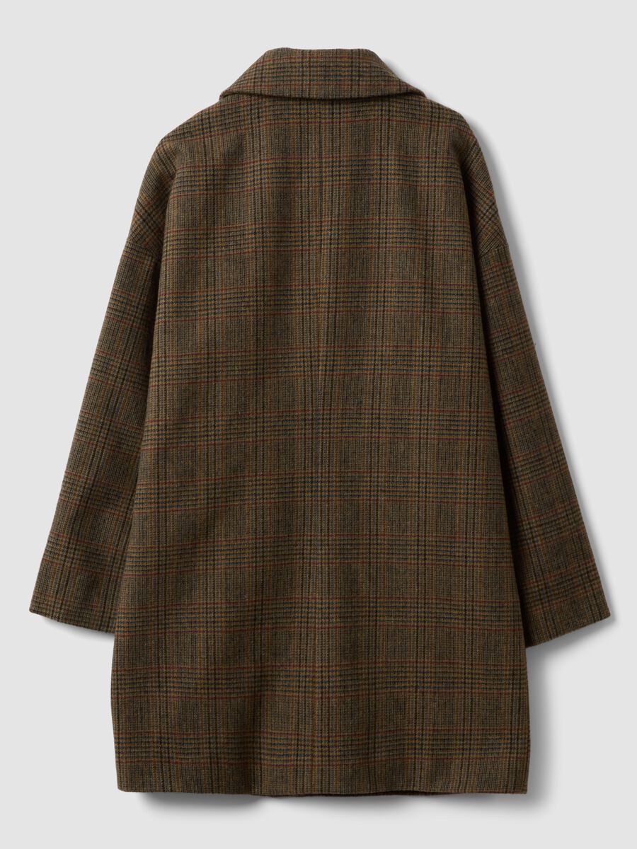 Cappotto marrone blu rosso bordeaux in misto lana e viscosa_2