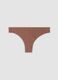 Slip brasiliana marrone in cotone organico a vita regular_2