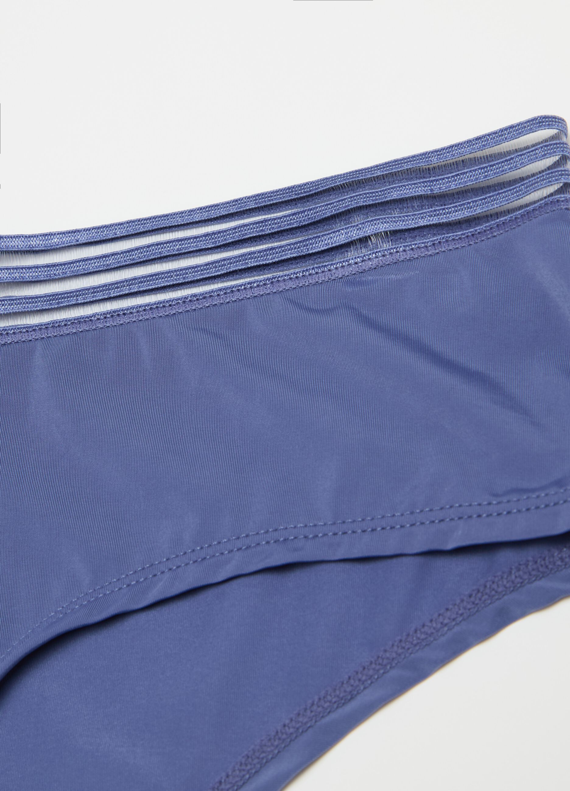 Culotte in microfibra con elastico rigato