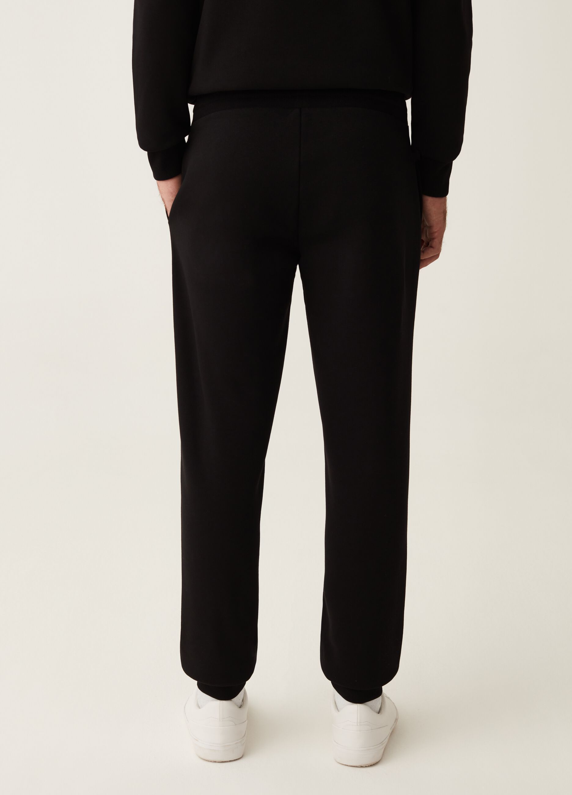 Joggers in felpa con coulisse_2