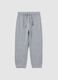 Children's grey pure cotton regular fit trousers_0