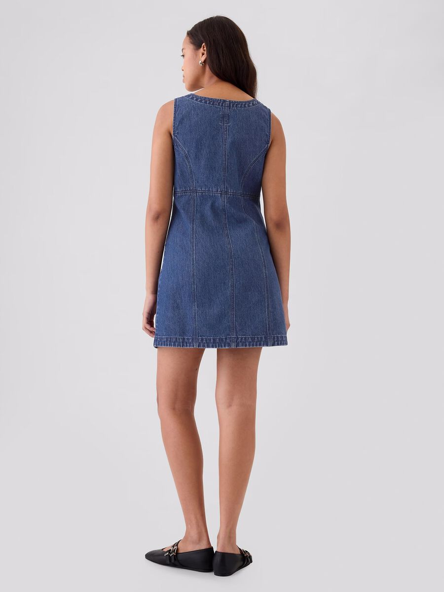 Short dress in denim_1