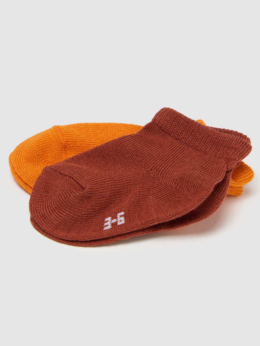 Children's multi-coloured cotton blend stretchy socks_1