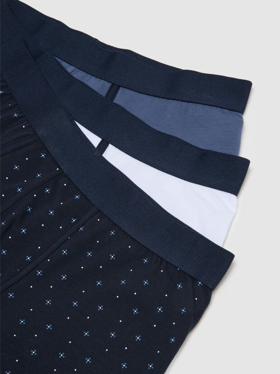 Tripack di boxer da uomo in misto cotone multicolor_5
