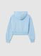 Girls' Cotton Blend Blue Sweatshirt Relaxed Fit_4