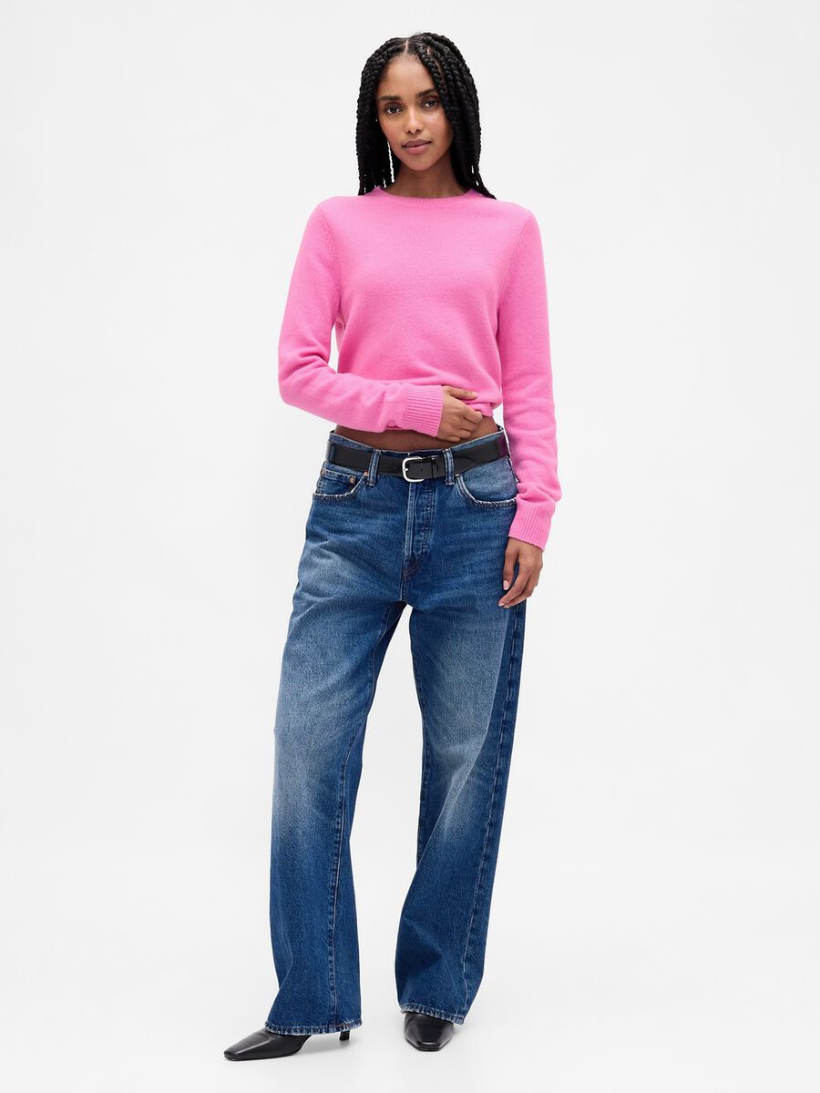 Pink Cotton Blend Sweater_2