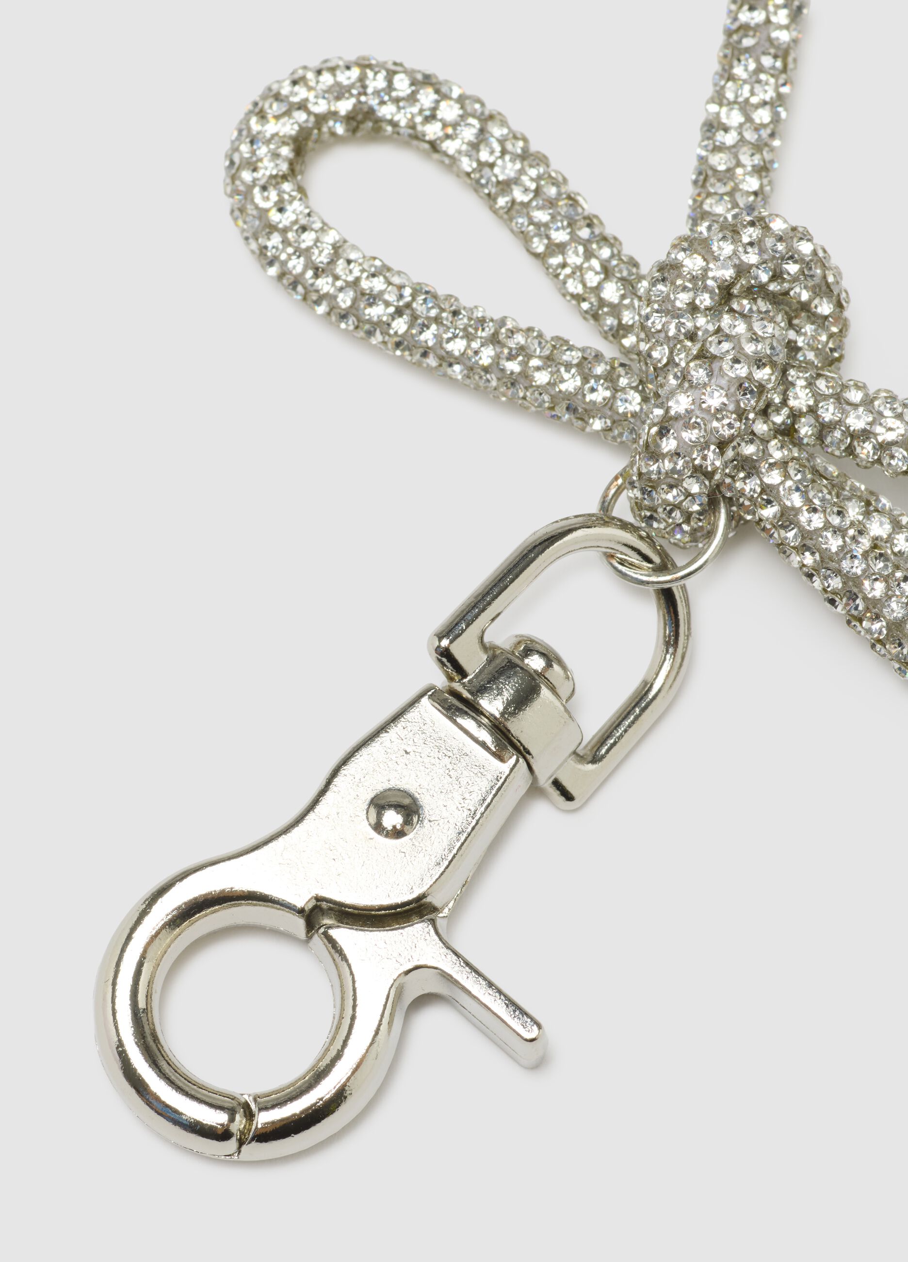 Multicolour Glass Keychain with Bow