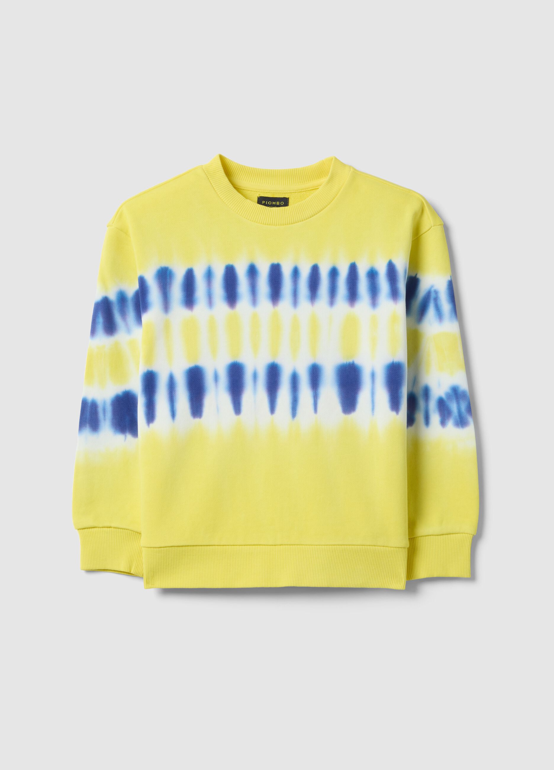 Child's multicolour pure cotton Tie-Dye sweatshirt with regular fit