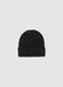 Black knitted beanie with sparkling accents_0