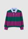 Polo da ragazza in puro cotone multicolor regular fit_3