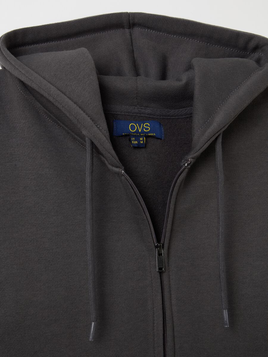 Full-zip plush hoodie_5