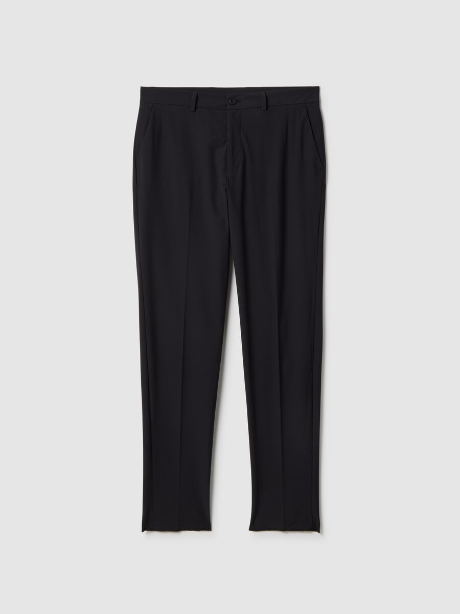 Black formal trousers regular fit_0
