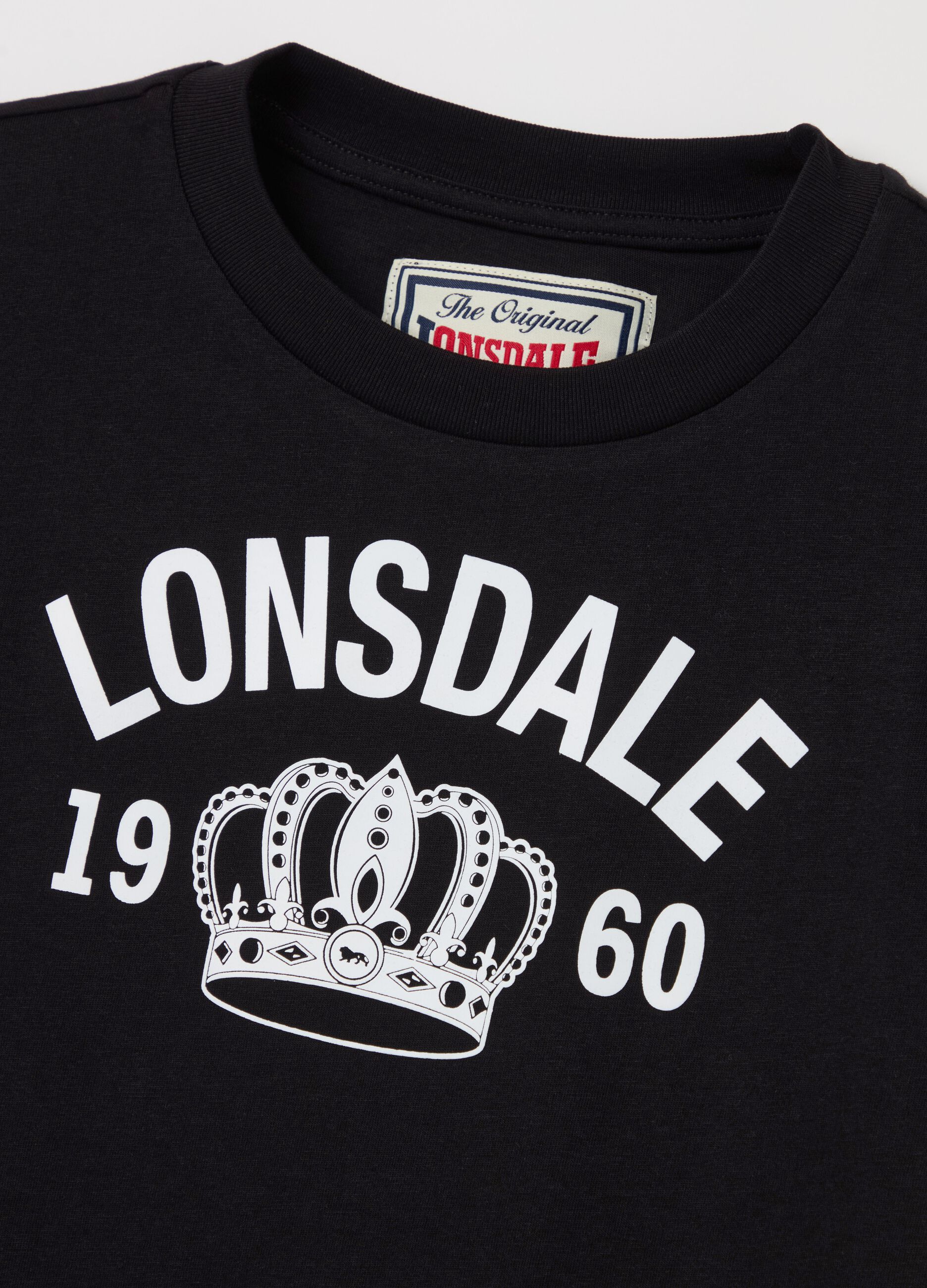 Cotton T-shirt with logo print