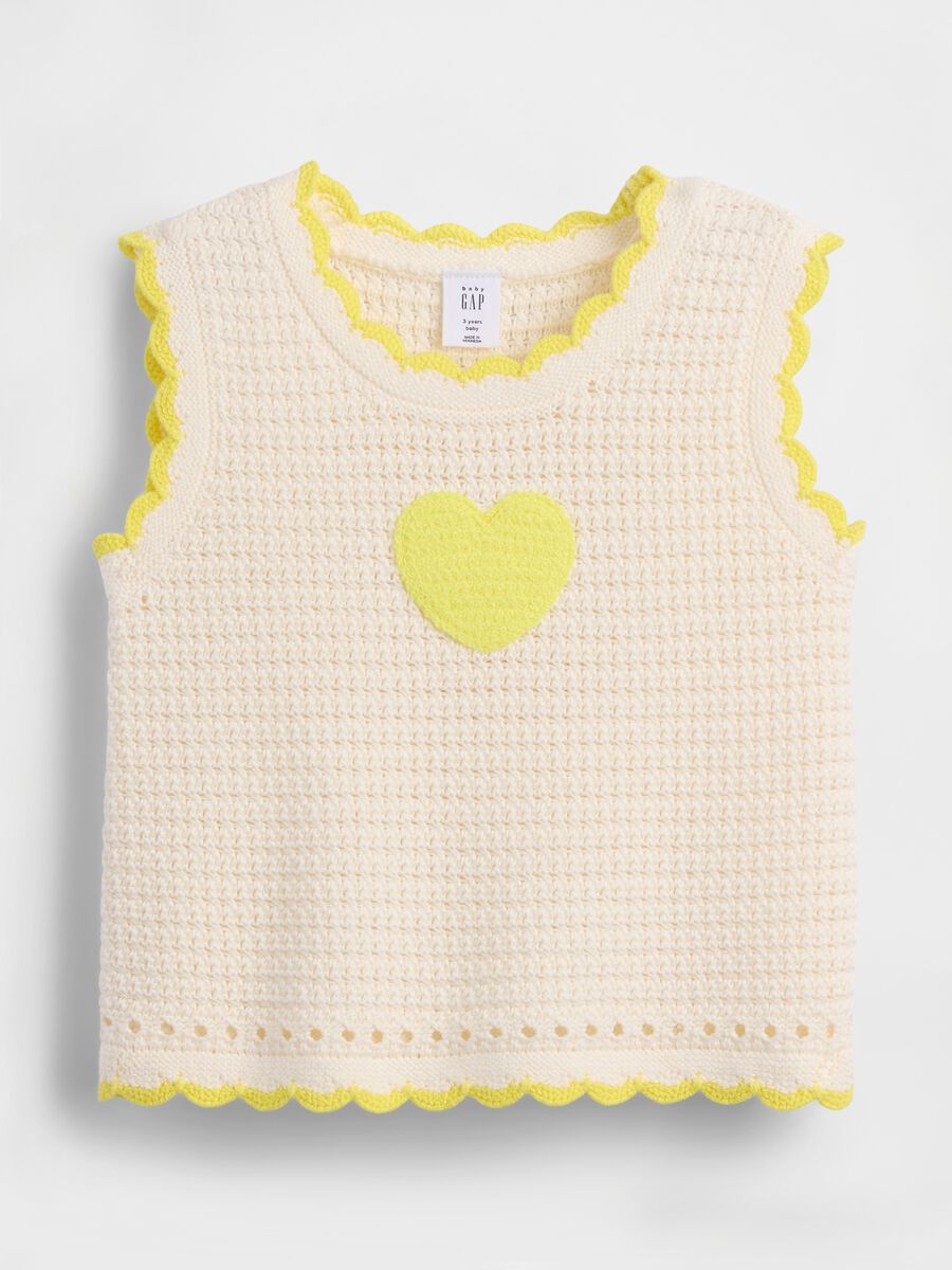 Pure cotton knit tank top_1