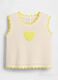 Pure cotton knit tank top_0