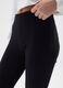 Girls' black stretch cotton flare fit leggings_2